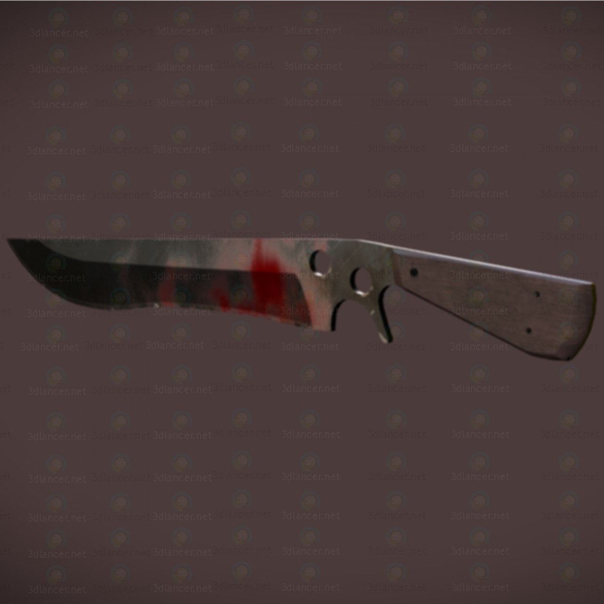 3d SAR knife zombie-crasher модель купить - ракурс