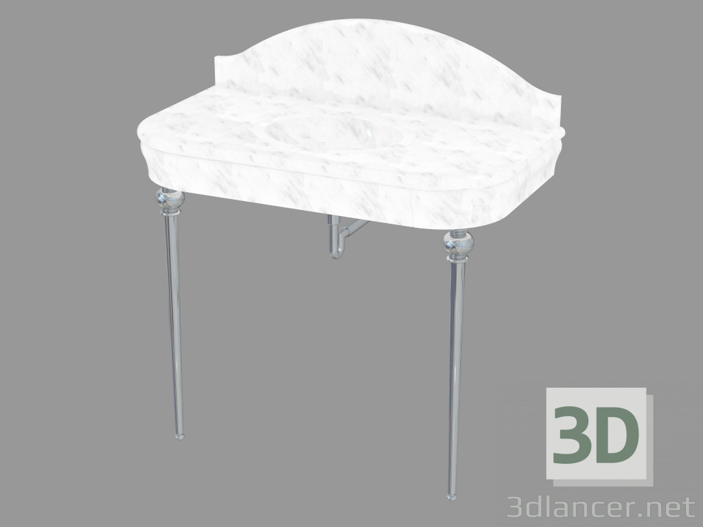 3D modeli lavabo Sarayı altında Konsol - önizleme