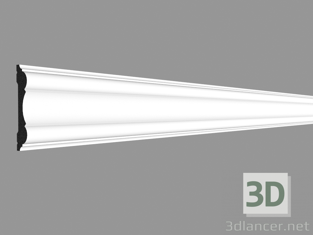3D Modell Formteil P8040 (200 x 10,1 x 2,2 cm) - Vorschau