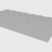 modello 3D Panchina SAM BENCH CAPITONNE (160x47xH40) - anteprima