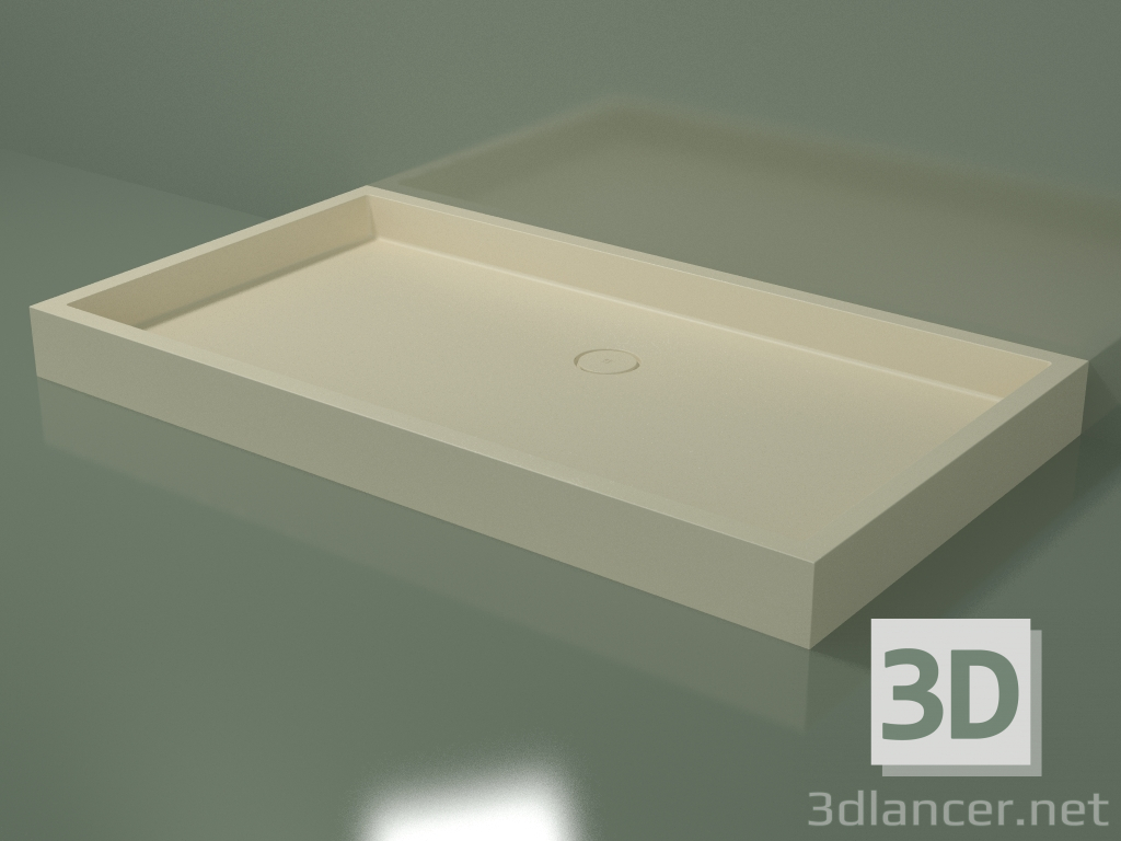 Modelo 3d Base de duche Alto (30UA0144, Bone C39, 180x100 cm) - preview