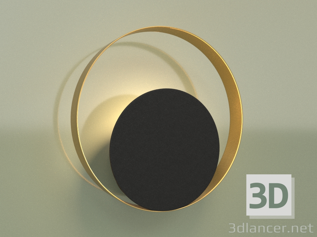 3D modeli Duvar lambası OREO BK+GD 16003 - önizleme