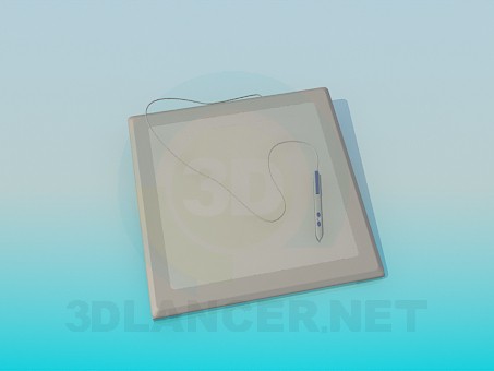 3d model Electronic drawing pad - preview
