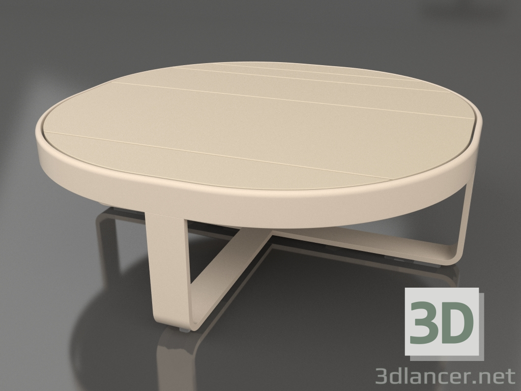 modello 3D Tavolino rotondo Ø90 (Sabbia) - anteprima