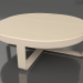 3d модель Кофейный столик круглый Ø90 (Sand) – превью