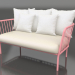 3d model 2-seater sofa (Pink) - preview