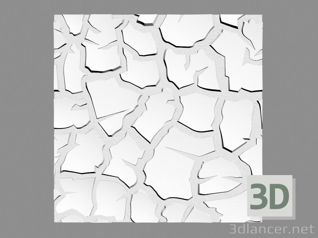 3d model Panel 3D Sahara - vista previa