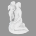 modèle 3D Sculpture en marbre Venus bisous Cupidon - preview