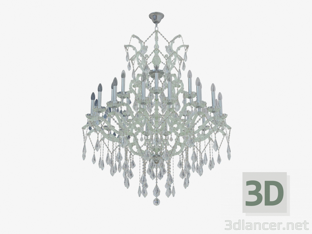 3d model INVERNO chandelier (DIA904-25-N) - preview