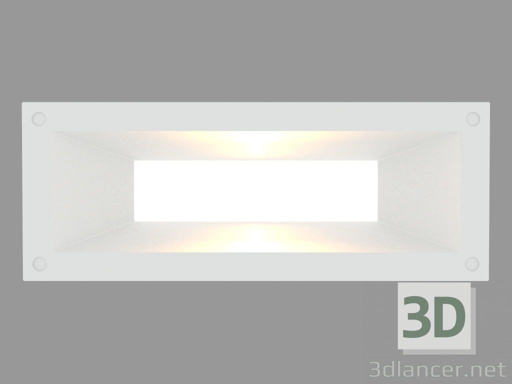 3d model Luz empotrada en la pared MEGALINK HORIZONTAL (S4695) - vista previa