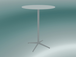 Table MISTER X (9507-71 (Ø80cm), H 108cm, white, white)