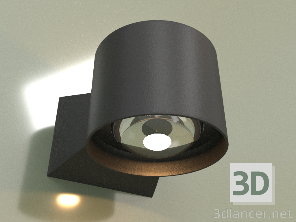 3D modeli Duvar lambası ORO 3000K BK 17007 - önizleme