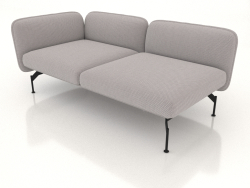 2-Sitzer-Sofamodul mit Armlehne links