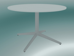 Table MISTER X (9506-51 (Ø70cm), H 50cm, blanche, blanche)