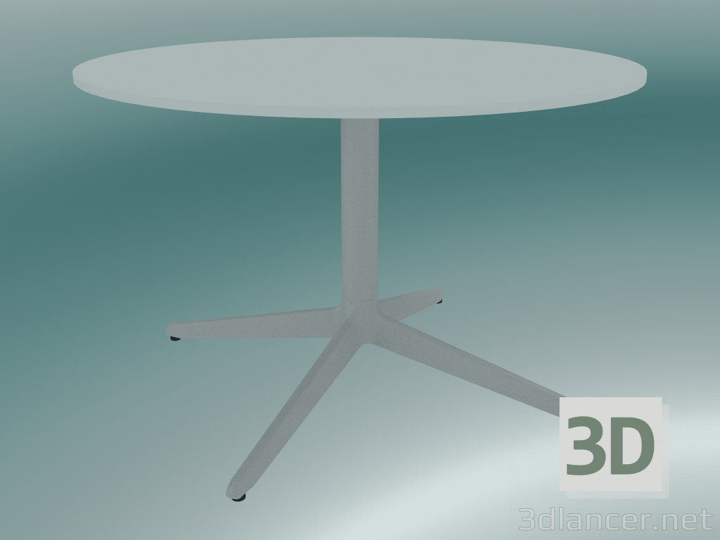 3D Modell Tisch MISTER X (9506-51 (Ø70cm), H 50cm, weiß, weiß) - Vorschau