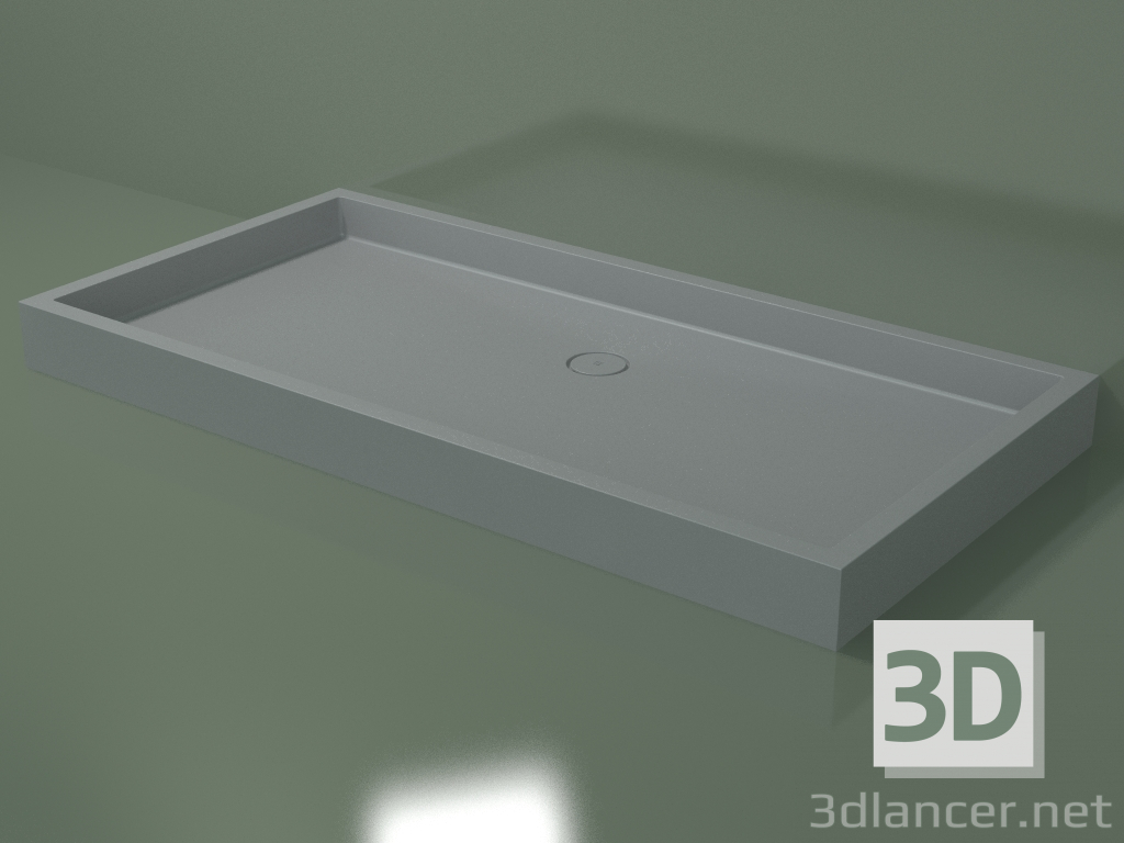 3D modeli Duş teknesi Alto (30UA0145, Gümüş Gri C35, 200x100 cm) - önizleme