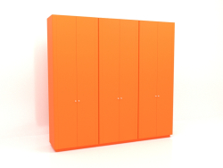 Armoire MW 04 peinture (3000x600x2850, orange vif lumineux)
