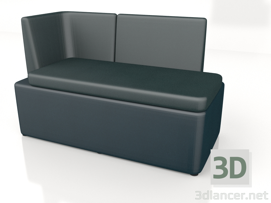 modèle 3D Canapé modulable Kaiva Bas KAV6L - preview