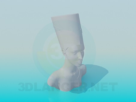 3d model A bust of the Queen - preview