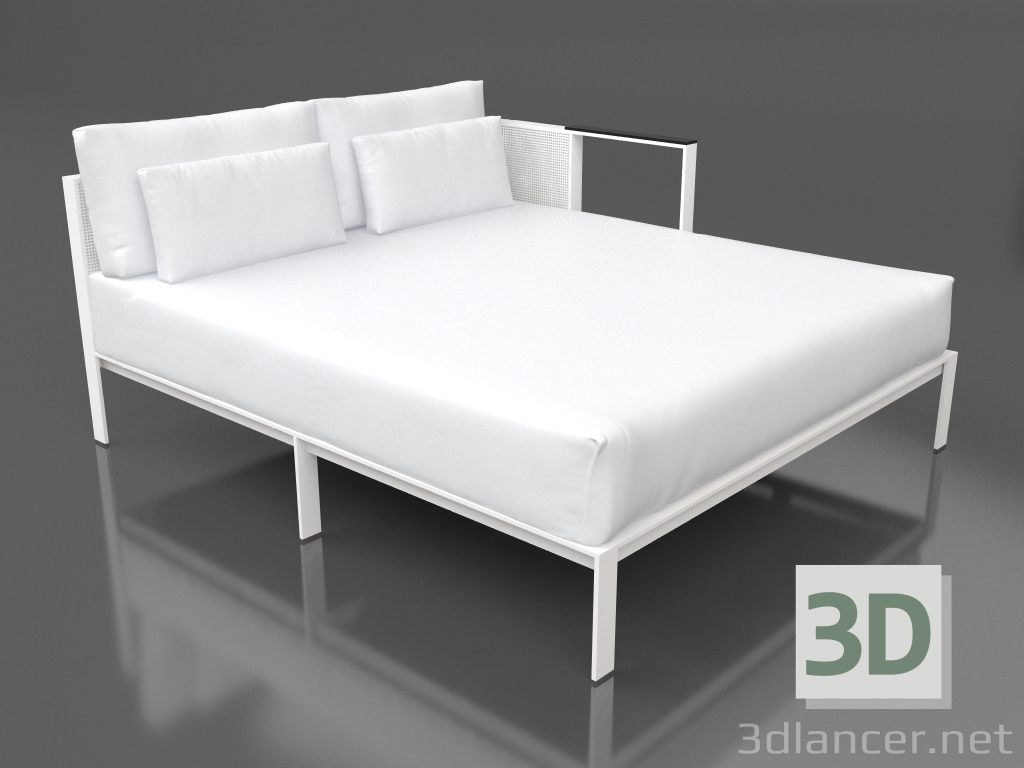 3D modeli Kanepe modülü XL, bölüm 2 sol (Beyaz) - önizleme