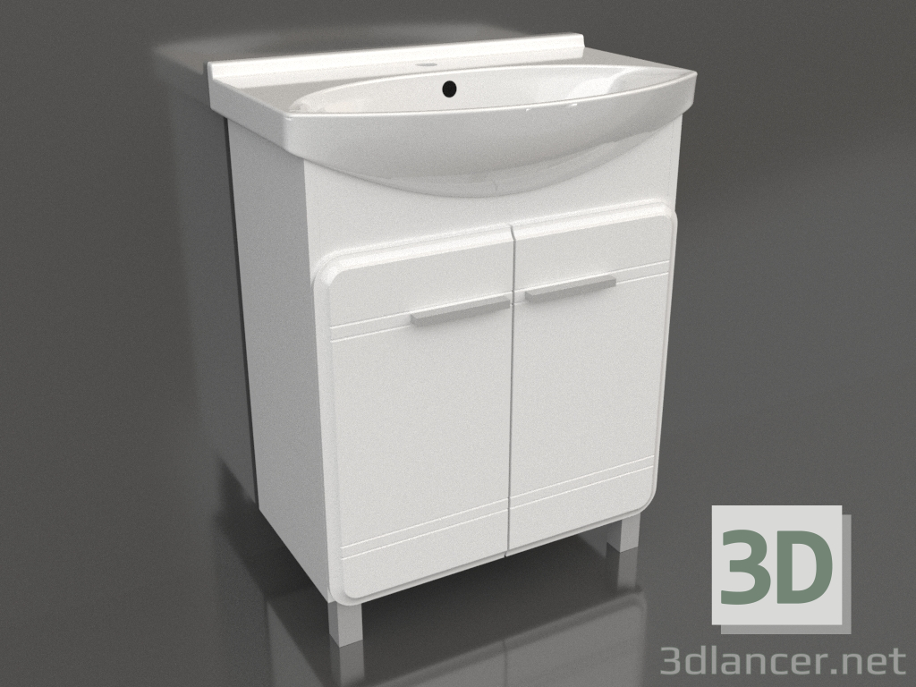 Modelo 3d Armário de piso 65 cm (Kor.01.06) - preview