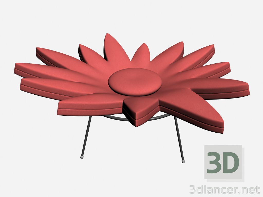 modello 3D Sedia Margherita Poltroncina 2 - anteprima