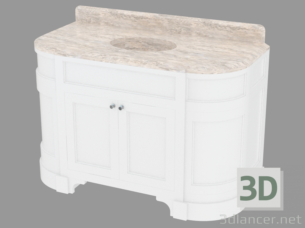 modèle 3D Cabinet de salle de bain sous la saison évier - preview