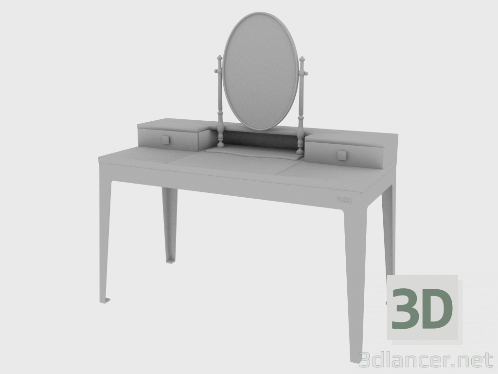 3 डी मॉडल ड्रेसिंग टेबल चार्लीज़ मेक-यूपी (134x64xH87 + 56) - पूर्वावलोकन