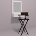 modello 3D di Specchio per il trucco e poltrona per il trucco comprare - rendering