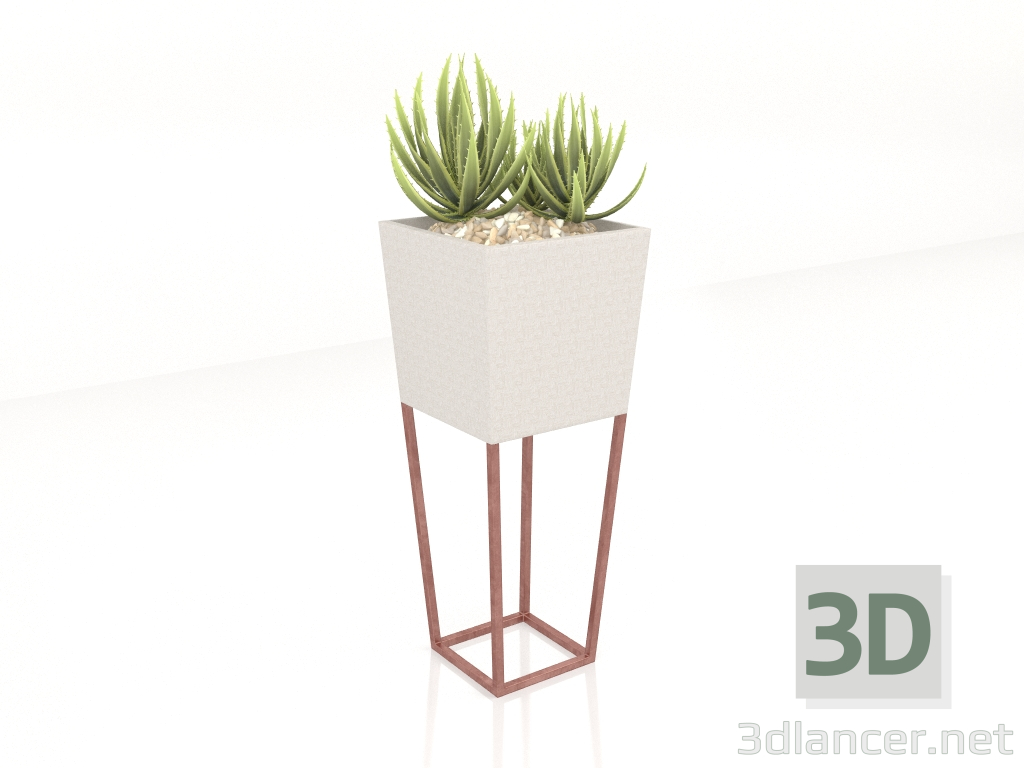 3D modeli Kare vazo (OD1062) - önizleme
