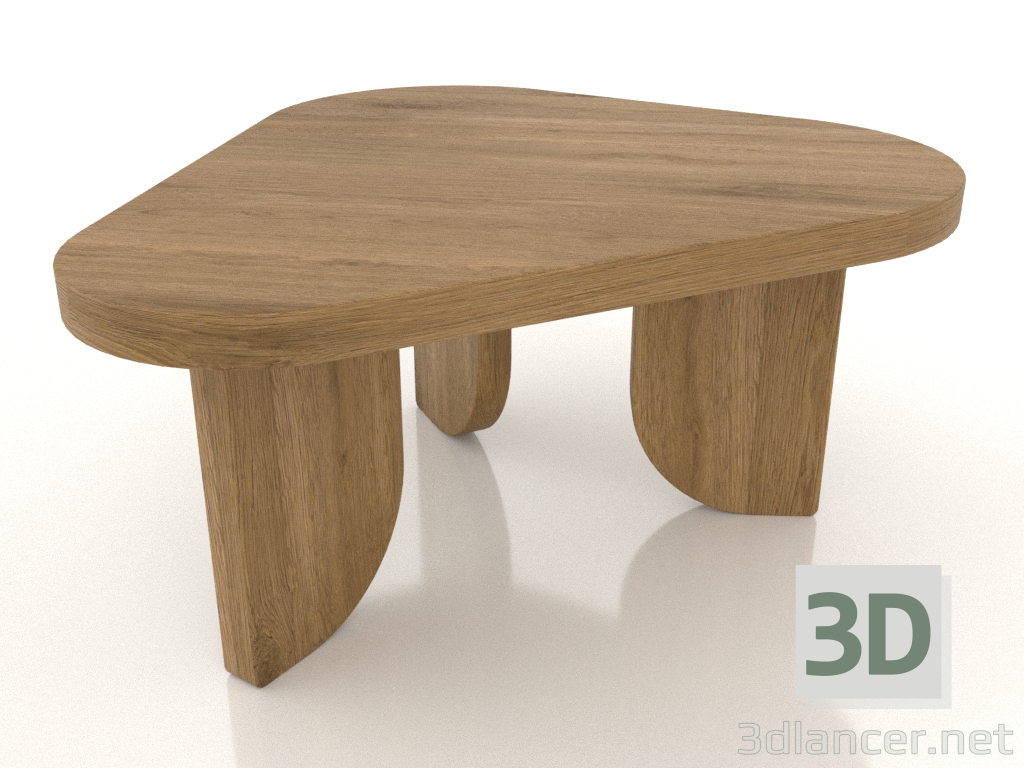 modello 3D Tavolino da caffè COBBLE (M, rovere naturale) - anteprima