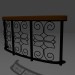 3d model Balcony railings - preview