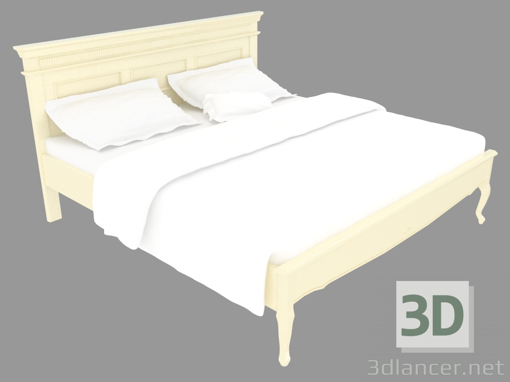3d модель Кровать двухместная в классическом стиле NFR2248 3i (196x212x109) – превью