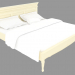 3d model Double bed in classic style NFR2248 3i (196x212x109) - preview