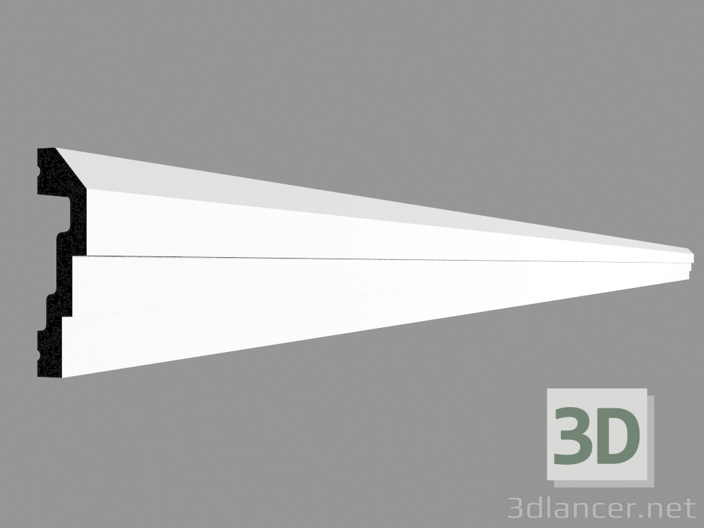 3D Modell Formteil P7070 (200 x 7,4 x 2,2 cm) - Vorschau