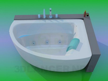 modello 3D Vasca idromassaggio - anteprima