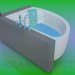modello 3D Vasca idromassaggio - anteprima