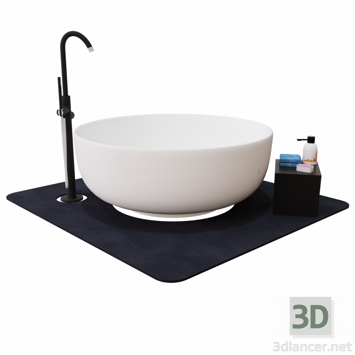 modello 3D di bagno comprare - rendering