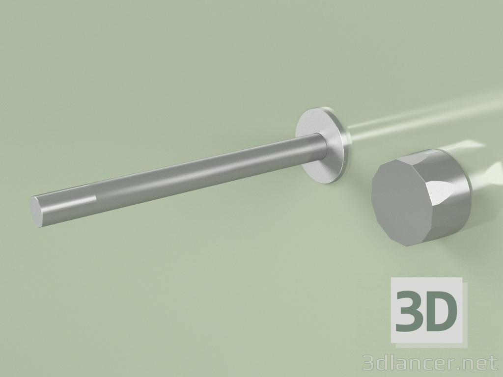 3D Modell An der Wand montierter Hydro-Progressive-Mischer mit einem Auslauf von 250 mm (15 11, AS) - Vorschau