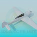 3D Modell Einziges Flugzeug - Vorschau