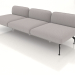 Modelo 3d Módulo sofá 3 lugares - preview