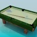 3D modeli Küçük Bilardo masası - önizleme