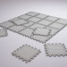 3d model rug puzzle - preview