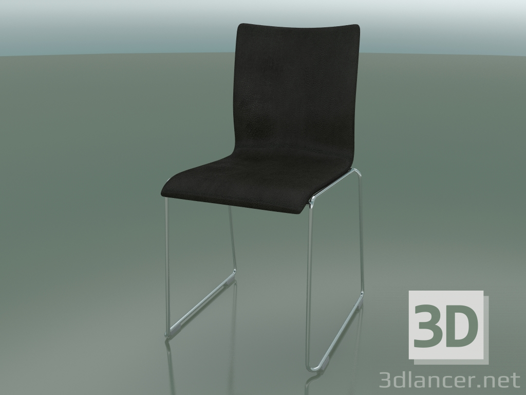 3 डी मॉडल चमड़ा असबाबवाला कुर्सी (107) - पूर्वावलोकन
