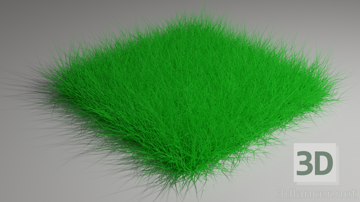 césped verde 3D modelo Compro - render