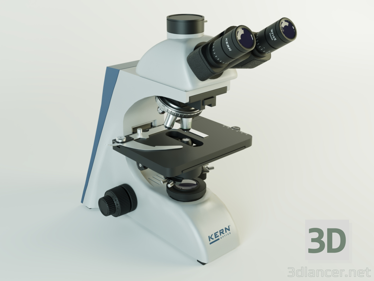 3d Optical microscope KERN OBN 159 model buy - render