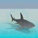 3d model tiburon - vista previa