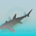 3d model tiburon - vista previa