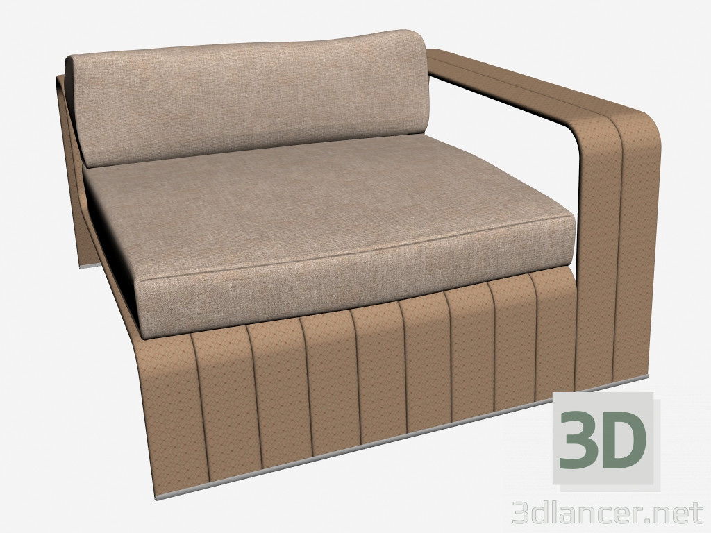 modello 3D Telaio modulare divano b18sd - anteprima