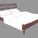 3d model Double bed in classic style FS2203s (166x220x107) - preview